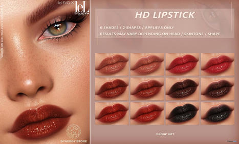 HD Lipsticks Pack January 2023 Group Gift by Synergy Store | Teleport Hub - Second Life Freebies | Second Life Freebies | Scoop.it