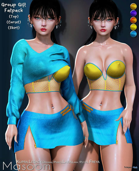 Vega Outfit Fatpack September 2021 Group Gift by Masoom | Teleport Hub - Second Life Freebies | Second Life Freebies | Scoop.it