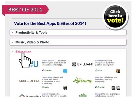 The Top 100 Coolest, Best and Most Addictive Websites of 2014 | Strictly pedagogical | Scoop.it