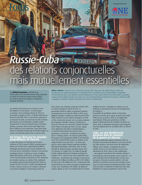 L'ECHO DEMETER : Russie-Cuba : des relations conjoncturelles mais mutuellement essentiels | L'ECHO DEMETER | Scoop.it