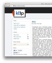 Kl1p Partage de texte et travail collaboratif. | Tice & Co | Scoop.it