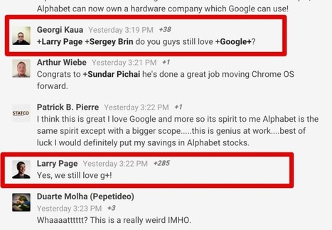 “Yes, We Still Love Google+” Says Outgoing Google CEO Larry Page | GooglePlus Expertise | Scoop.it