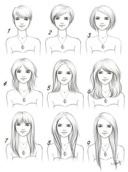 Hair Styles Drawing Reference Guide | Drawing R...