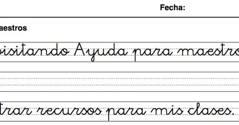 Interesante generador de hojas de caligrafía en formato PDF para utilizar en casa o en el aula | Educación en Castilla-La Mancha | Scoop.it