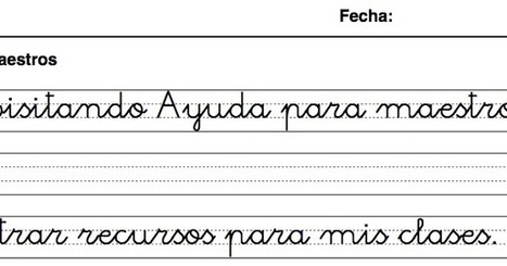 Interesante generador de hojas de caligrafía en formato PDF para utilizar en casa o en el aula | El rincón de mferna | Scoop.it