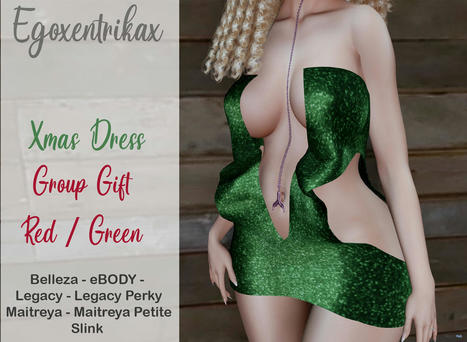 Xmas Dress December 2021 Group Gift by Egoxentrikax | Teleport Hub - Second Life Freebies | Second Life Freebies | Scoop.it