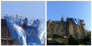 Mont Saint Michel : #4 pères et 1 mère perchés tourDeFrance #tdf #afp | Toute l'actus | Scoop.it