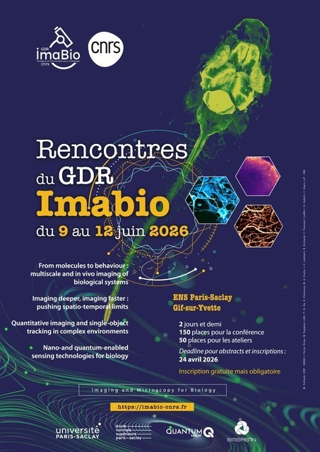SAVE THE DATE ! Rencontres du GDR Imabio &ndash; 9 au 12 juin 2026 &agrave; l'ENS Paris-Saclay | Life Sciences Universit&eacute; Paris-Saclay | Scoop.it