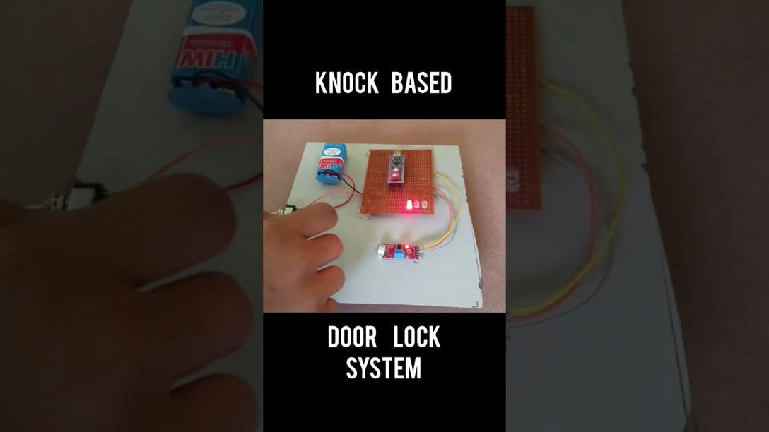 Knock based door lock system | mini project | R...