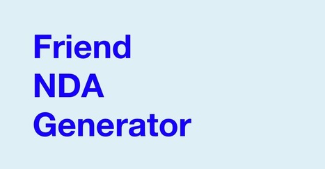Frienda - Friend NDA Generator | Ed Tech Chatter | Scoop.it