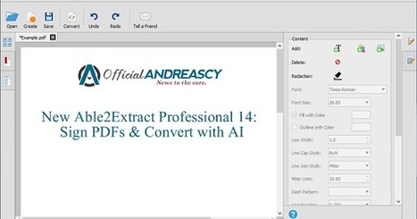 New Able2Extract Professional 14: Sign PDFs & Convert with AI | Daily Magazine | Scoop.it