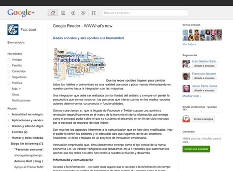 RSS Share – Google Reader integrado dentro de Google+ | Recull diari | Scoop.it