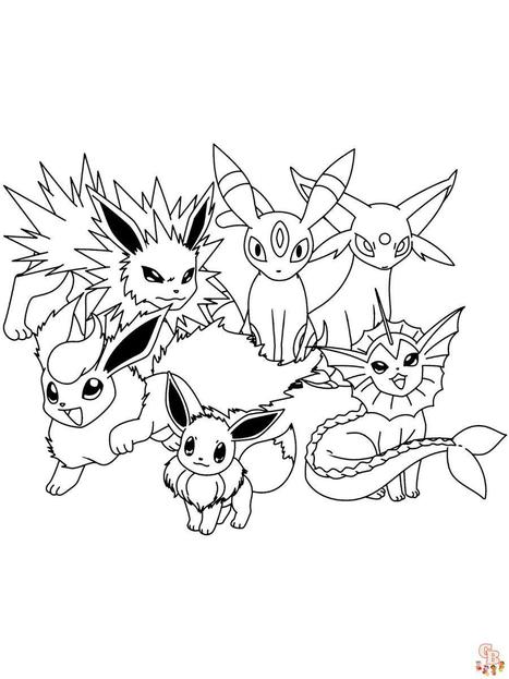 Pokémon coloring book pages for kids speed coloring Pikachu and friends 