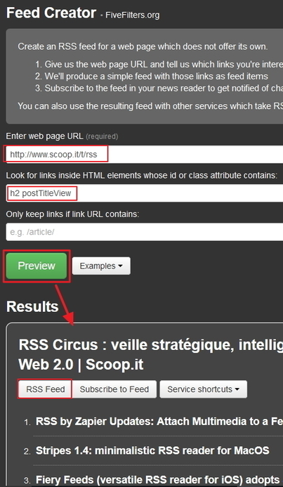 Cr&eacute;er un flux RSS pour une page Scoop.it | Time to Learn | Scoop.it