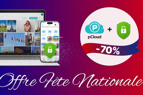 Stockage cloud &agrave; vie&nbsp;: pCloud propose jusqu'&agrave; -70% pour la F&ecirc;te Nationale | Data | Scoop.it