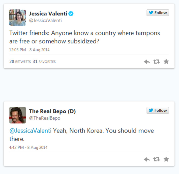 What happens when a female writer asks a question on Twitter about women's health (with tweets) · JessicaValenti | Herstory | Scoop.it