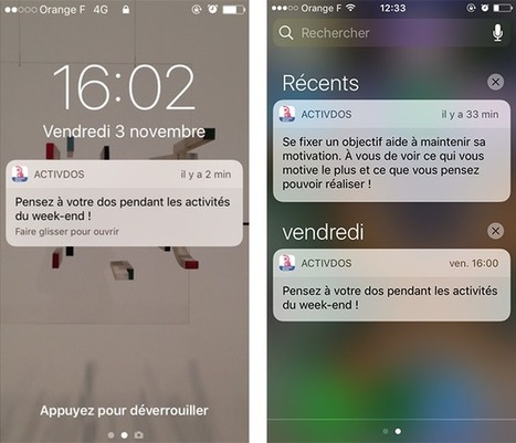 Activ’Dos, l'appli pour prévenir votre mal de dos | UseNum - Santé | Scoop.it