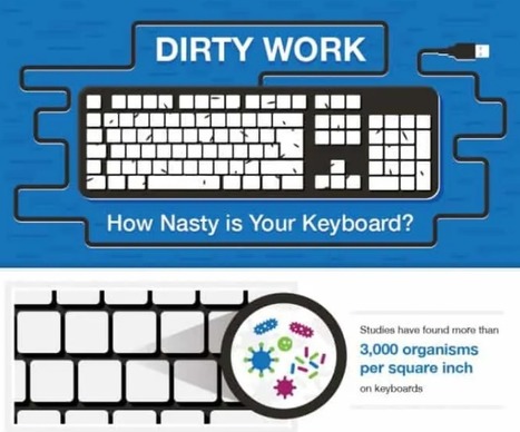 Your Keyboard Is Surprisingly Gross | Daily Infographic | Technology Tips | Scoop.it