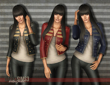 DarkoSIMS3: AF Leather Jacket | Les Sims | Scoop.it
