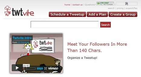 twtvite :: create and find Tweetups in your town. | 21st Century Tools for Teaching-People and Learners | Scoop.it