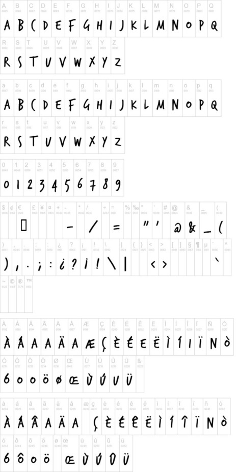 TrashHand Font | dafont.com | Font Lust & Graphic Desires | Scoop.it