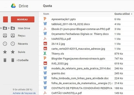 Trouver les gros fichiers dans google drive et compte gmail | Time to Learn | Scoop.it