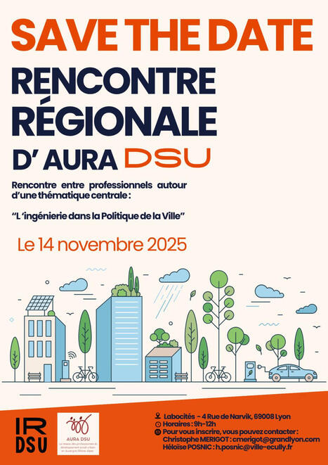 Journée ingénierie et métiers de la politique de la ville en Auvergne Rhône Alpes, le 14 novembre 2025, à Lyon | Labo Cités - L'actualité de la politique de la ville en Auvergne-Rhône-Alpes | Scoop.it