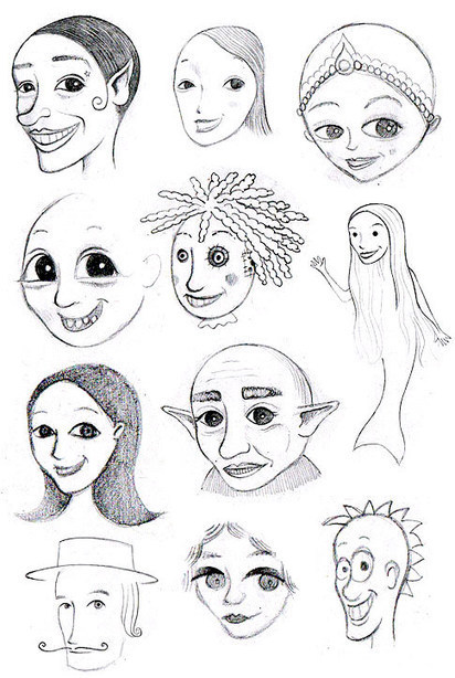How to Draw Whimsical Faces: Tips for Drawing Whimsical Faces from Photographs | Drawing References and Resources | Scoop.it