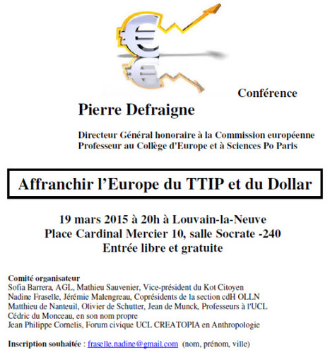 LLN - Conférence : UE, TTIP ... | Koter Info - La Gazette de LLN-WSL-UCL | Scoop.it