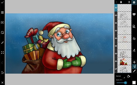 How to Draw Santa Using PicsArt | Drawing and Painting Tutorials | Scoop.it