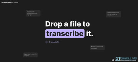 AI Transcriptions by Riverside : un service de transcription automatique d'audio et de vidéo basé sur l'IA | Freewares | Scoop.it
