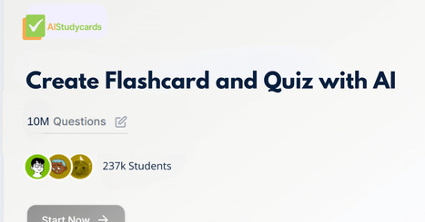 AIStudyCards - Create #Flashcards, Quiz & PDF Summaries with AI | Education 2.0 & 3.0 | Scoop.it