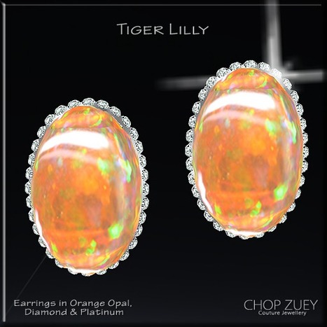 Tiger Lilly Earring Gift by Chop Zuey | Teleport Hub | Second Life Freebies | Scoop.it