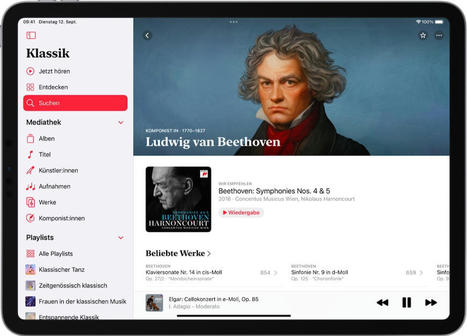 Apple Music Classical ab sofort auf dem iPad verfügbar › | Lernen mit iPad | Scoop.it