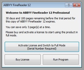 Установить abbyy finereader 12 бесплатно