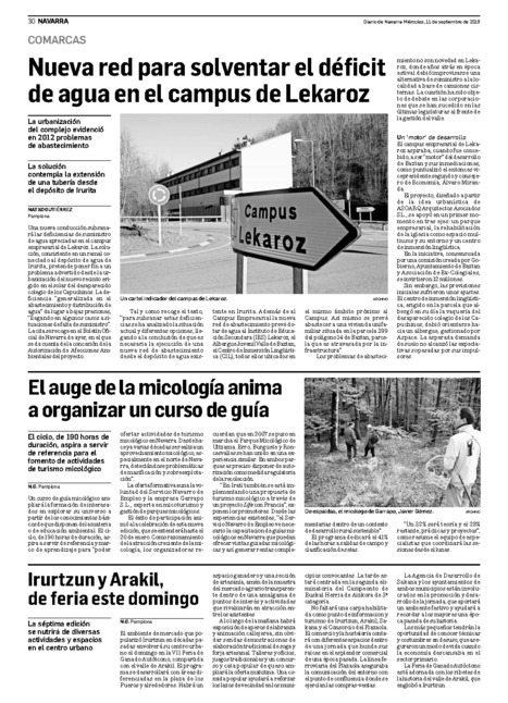 Nueva red para solventar el d&eacute;ficit de agua en el campus de Lekaroz | Ordenaci&oacute;n del Territorio | Scoop.it