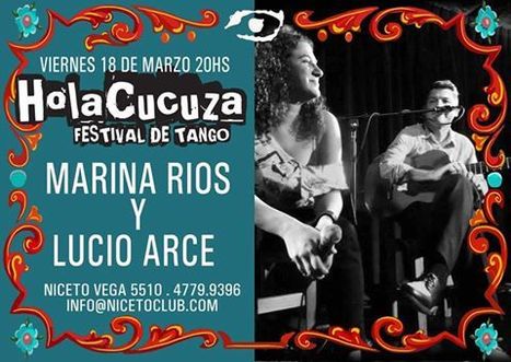 CABA: Marina Ríos y Lucio Arce en Niceto | Mundo Tanguero | Scoop.it