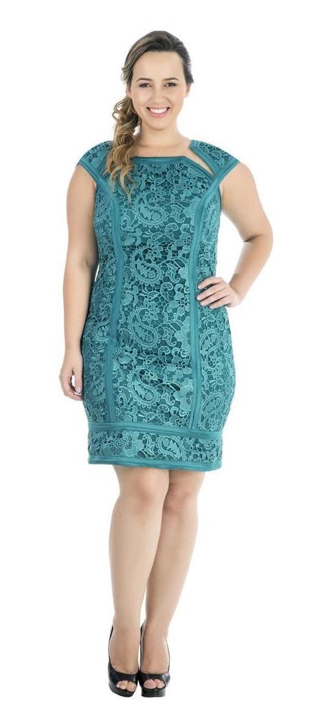 vestido curto para festa plus size