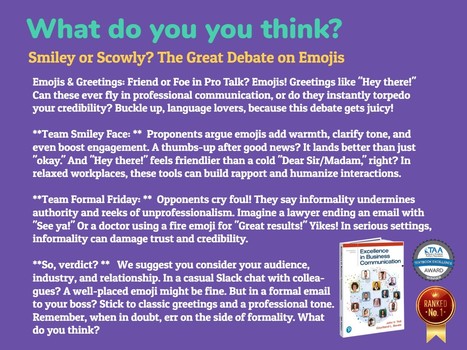 The Great Emoji Debate | Teaching a Modern Business Communication Course | Scoop.it