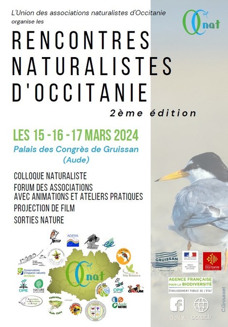 Rencontres Naturalistes d’Occitanie – 2e édition les 15 - 16 - 17 mars 2024 à Gruissan (Aude) | Variétés entomologiques | Scoop.it