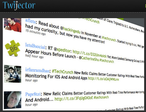 Twijector: real integration of twitter wall on conferences and classrooms | Create, Innovate & Evaluate in Higher Education | Scoop.it