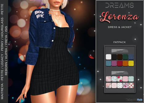 Lorenza Dress & Jacket Fatpack Teleport Hub Group Gift by DREAMS | Teleport Hub - Second Life Freebies | Second Life Freebies | Scoop.it