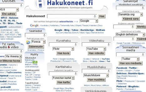 Hakukoneet.fi - Löytämisen lähtökohta. Toimittajan työkalupakki. Aloitussivu. | 1Uutiset - Lukemisen tähden | Scoop.it