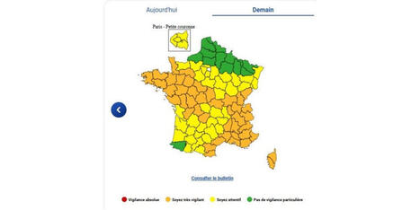 Canicule. 43 d&eacute;partements en vigilance orange ce mardi, l'Alsace &eacute;pargn&eacute;e | Alsace Actu | Scoop.it
