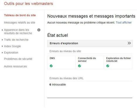 Google Webmaster Tools pour les nuls | Time to Learn | Scoop.it