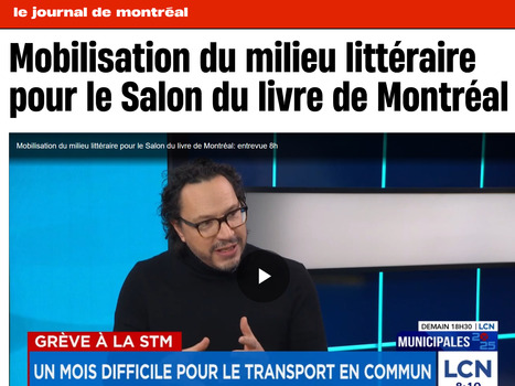 Mobilisation du milieu littéraire pour le Salon du livre de Montréal | JDM | La revue de presse «Livre et numérique» | Scoop.it