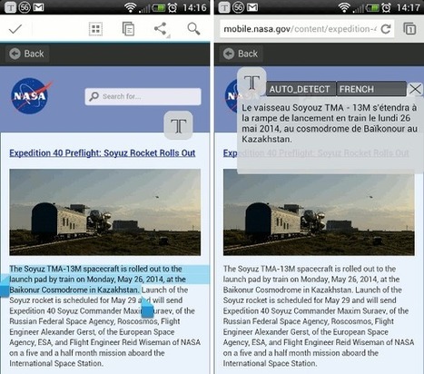 Android : traduire du texte sans quitter l'application utilis&eacute;e | Le Newbie | CONNECTED! | Scoop.it