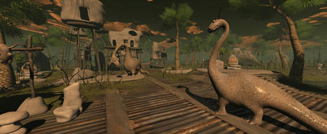 Dinosaurs and coconuts by Cica Ghost, Reflections - Second Life | Second Life Destinations | Scoop.it