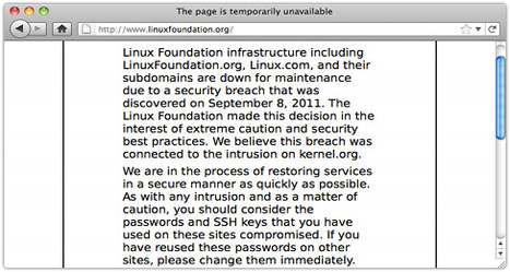 Linux world in security spinout as Linux Foundation and Kernel.org remain “temporarily unavailable” | ICT Security-Sécurité PC et Internet | Scoop.it