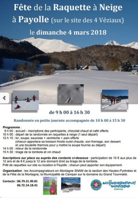 Fête de la raquette à neige à Payolle le 4 mars | Vallées d'Aure & Louron - Pyrénées | Scoop.it
